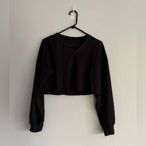 shein v neck crop top